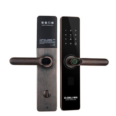 qualità  Home Security KJ013H17 High Security Biometric Fingerprint Door Lock Smart TTLock APP Remote Control Anti-theft Smart Door Lock fabbrica