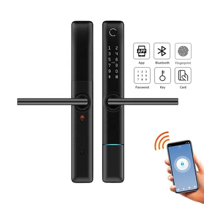 Outdoor waterproof wifi smart app aluminum alloy security Tuya fingerprint digital door lock