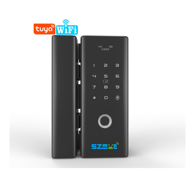 Tuya Zinc Alloy WiFi Smart Digital Sliding Fingerprint Door Lock Tuya WiFi Smart Electric Glass Door Lock